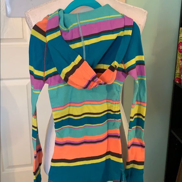 Nike EUC ribbed hooded stretchy tunic - Picture 2 of 8